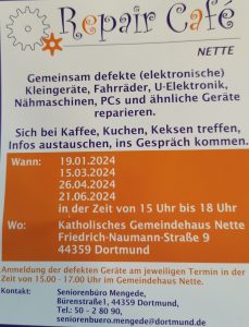 Read more about the article Zu Besuch im Repair Café Nette