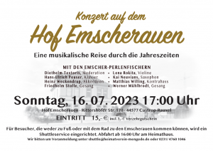 Read more about the article Konzert auf dem Hof Emscherauen